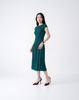 Wrinkle-Free, Cooling & Breathable Tummy Covering Pleated Luxe Dress