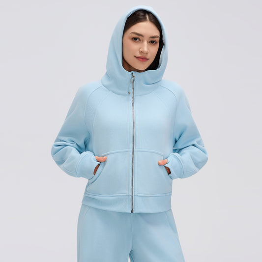 Buttery Soft, Warm & Cosy Glacier Jacket With Neck Warmer & Pockets - For Cold Climates