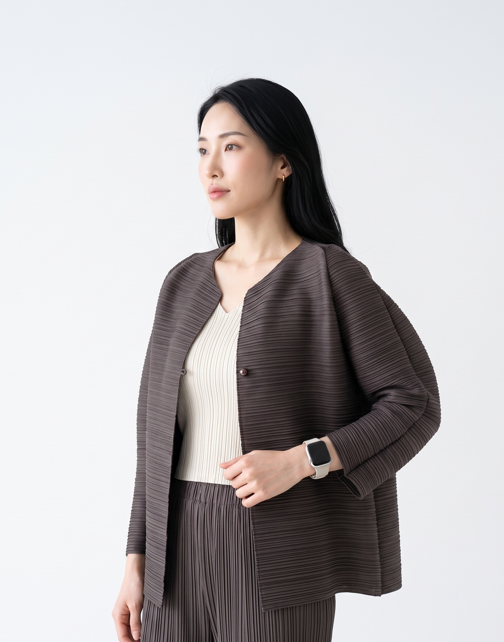 Wrinkle-Free & Cooling Pleated Free Size Harper Jacket