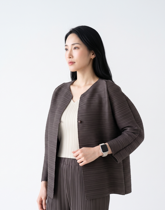 Wrinkle-Free & Cooling Pleated Free Size Harper Jacket