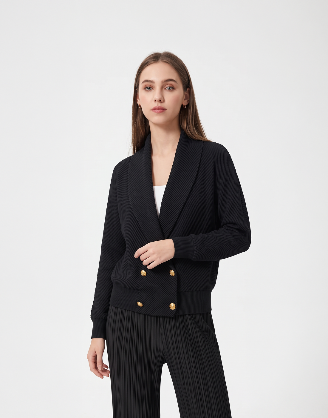 Wrinkle-Free, Cooling & Free Size Pleated Verona Jacket