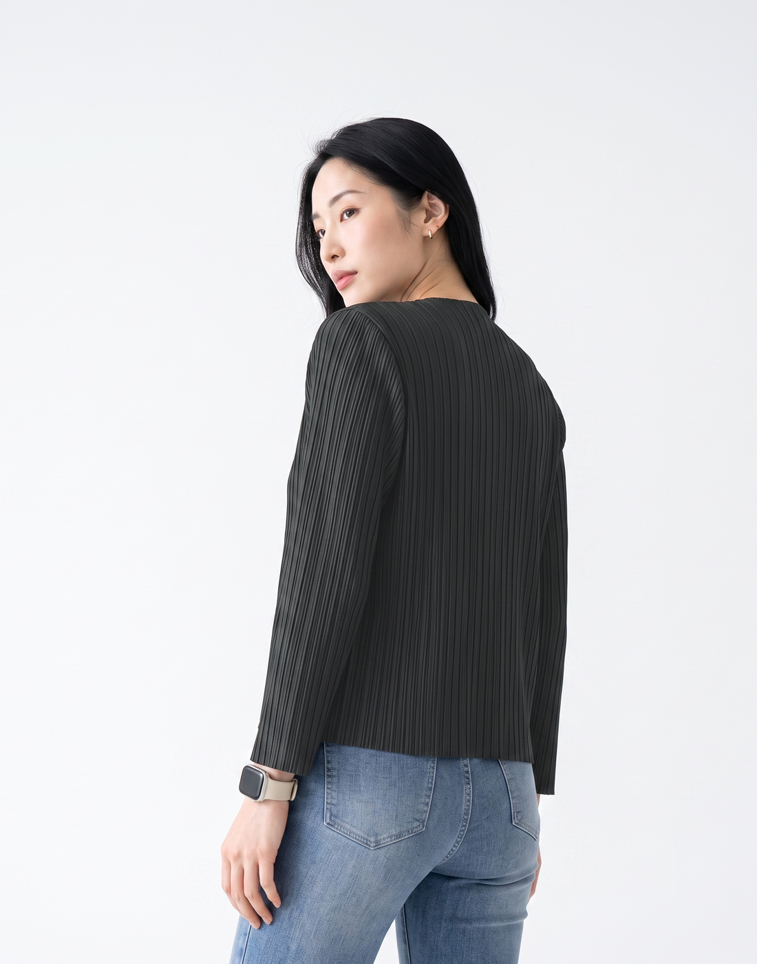 Wrinkle-Free, Cooling & Breathable Jade Pleated Jacket