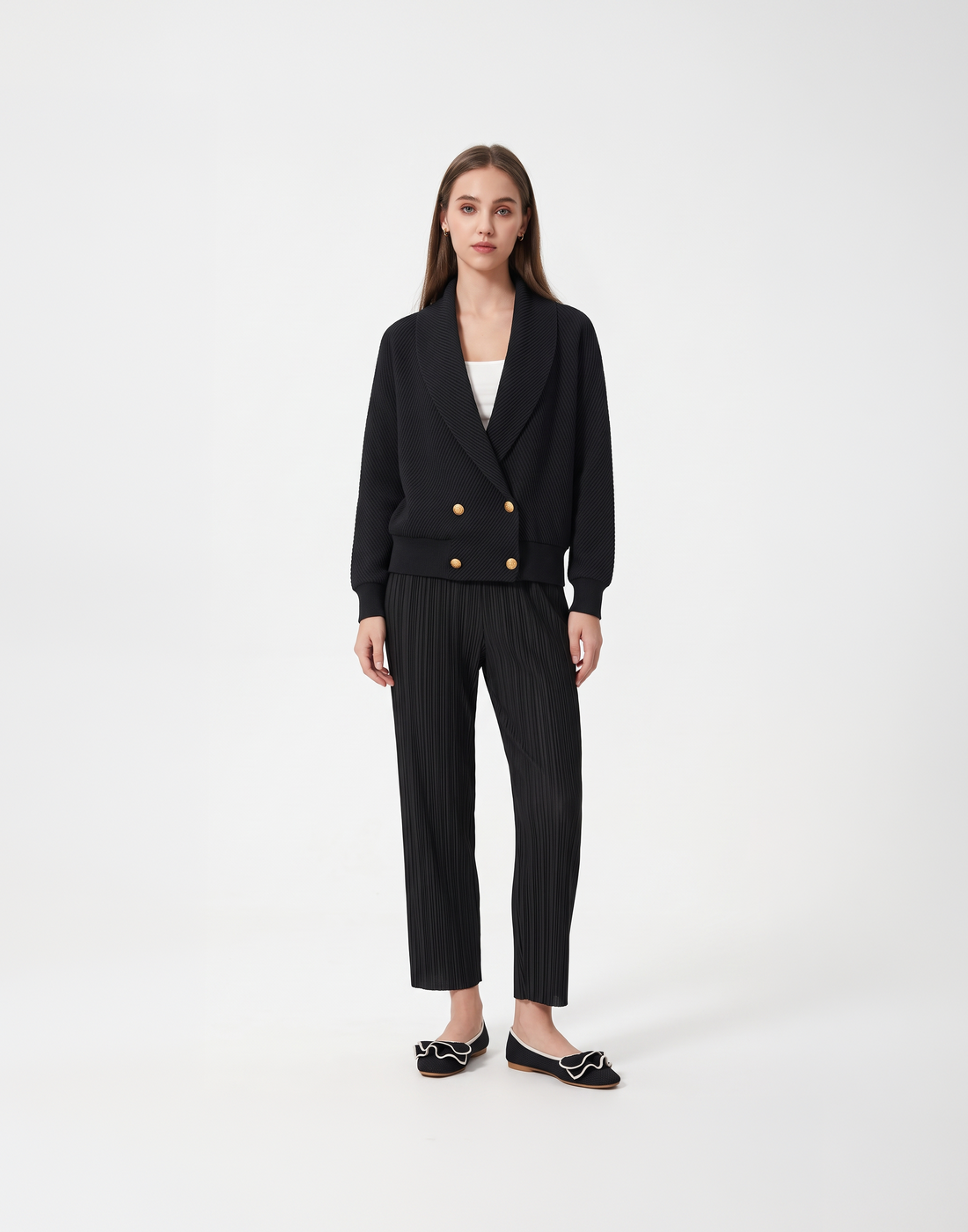 Wrinkle-Free, Cooling & Free Size Pleated Verona Jacket