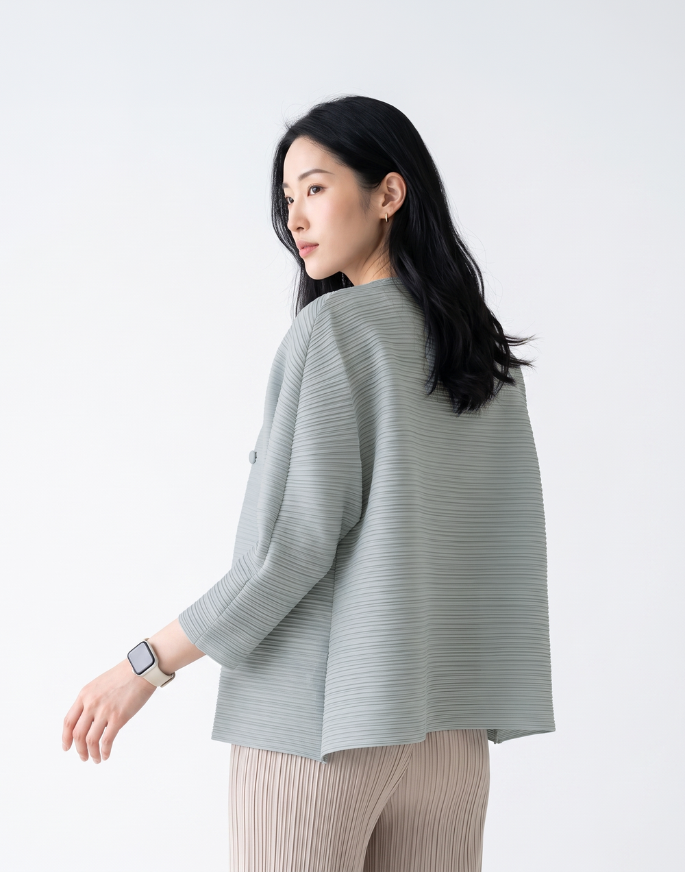 Wrinkle-Free & Cooling Pleated Free Size Harper Jacket