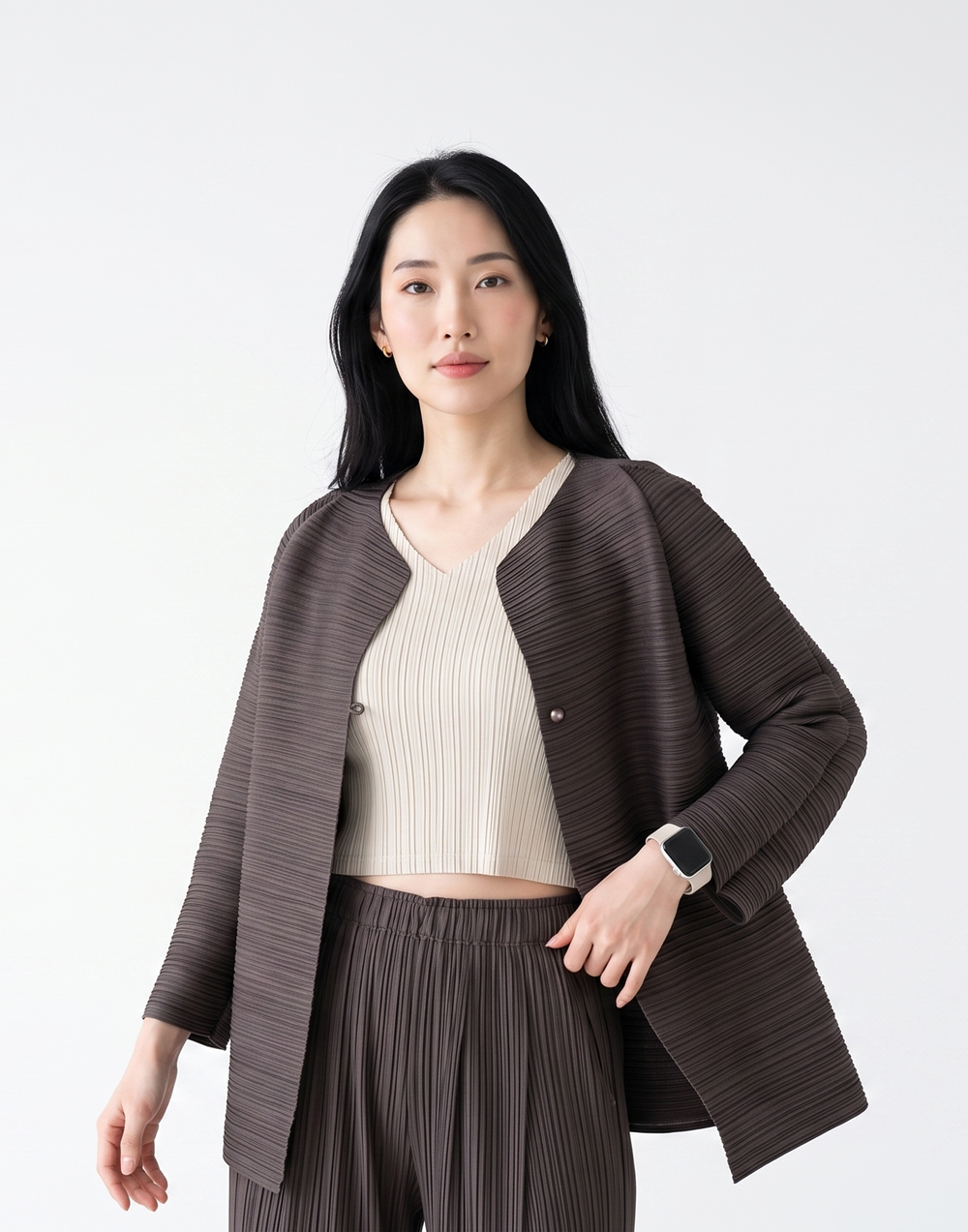 Wrinkle-Free & Cooling Pleated Free Size Harper Jacket