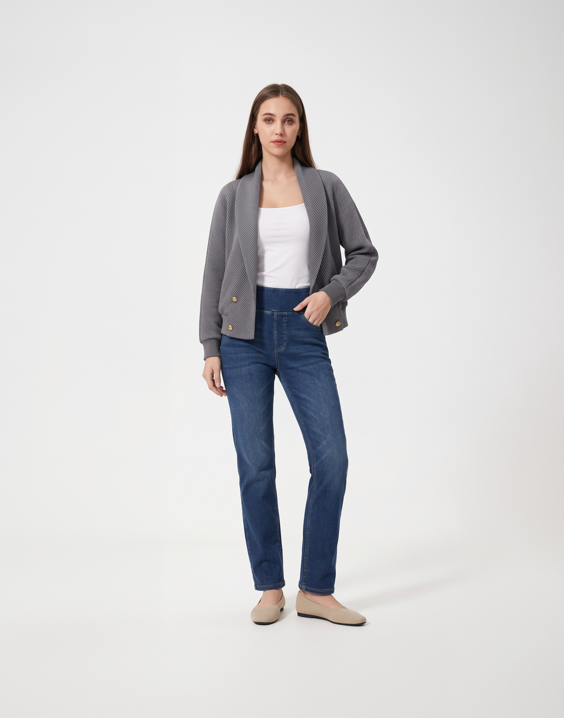 Wrinkle-Free, Cooling & Free Size Pleated Verona Jacket