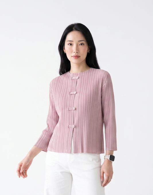 Wrinkle-Free, Cooling & Breathable Jade Pleated Jacket