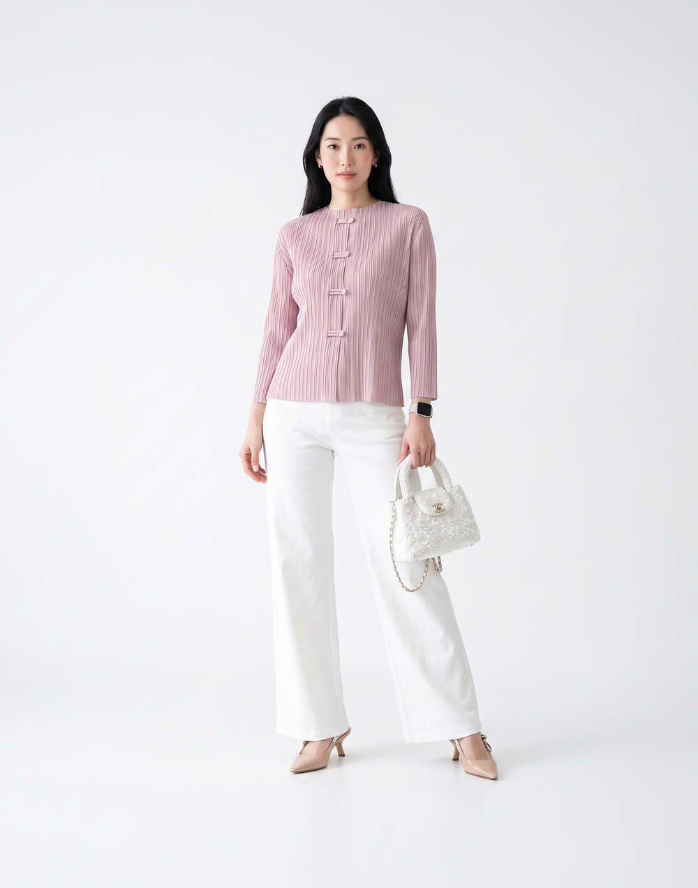 Wrinkle-Free, Cooling & Breathable Jade Pleated Jacket