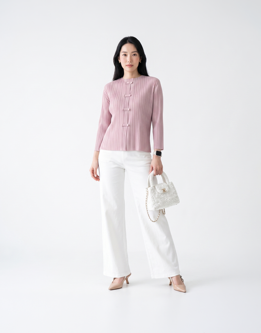 Wrinkle-Free, Cooling & Breathable Jade Pleated Jacket