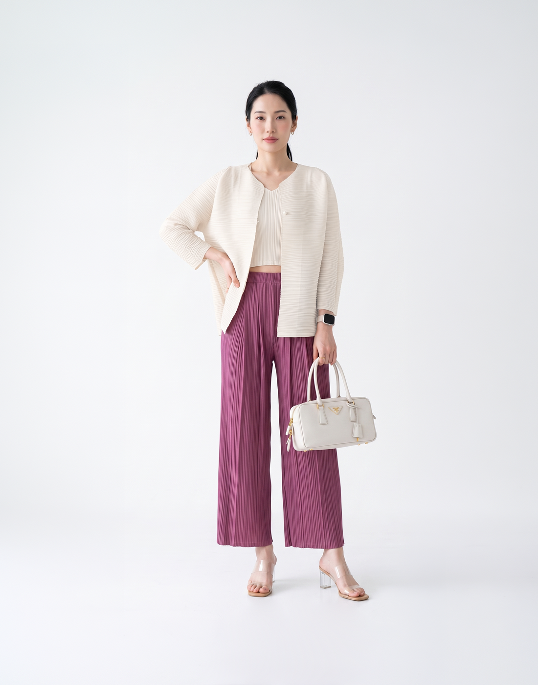 Wrinkle-Free & Cooling Pleated Free Size Harper Jacket