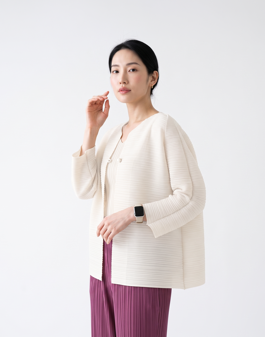 Wrinkle-Free & Cooling Pleated Free Size Harper Jacket