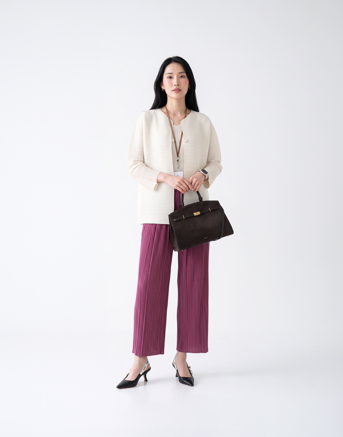 Wrinkle-Free & Cooling Pleated Free Size Harper Jacket