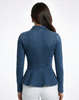 Buttery Soft & Stretchy Power Peplum Denim Jacket