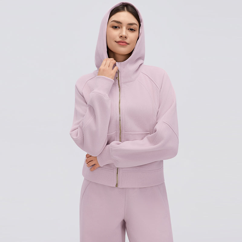 Buttery Soft, Warm & Cosy Glacier Jacket With Neck Warmer & Pockets - For Cold Climates