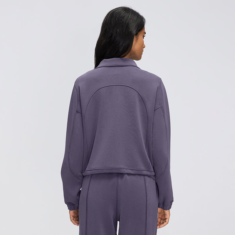 Buttery Soft, Stretchy & Wrinkle-Free Miles Jacket With Neck Warmer