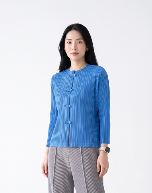 Wrinkle-Free, Cooling & Breathable Jade Pleated Jacket