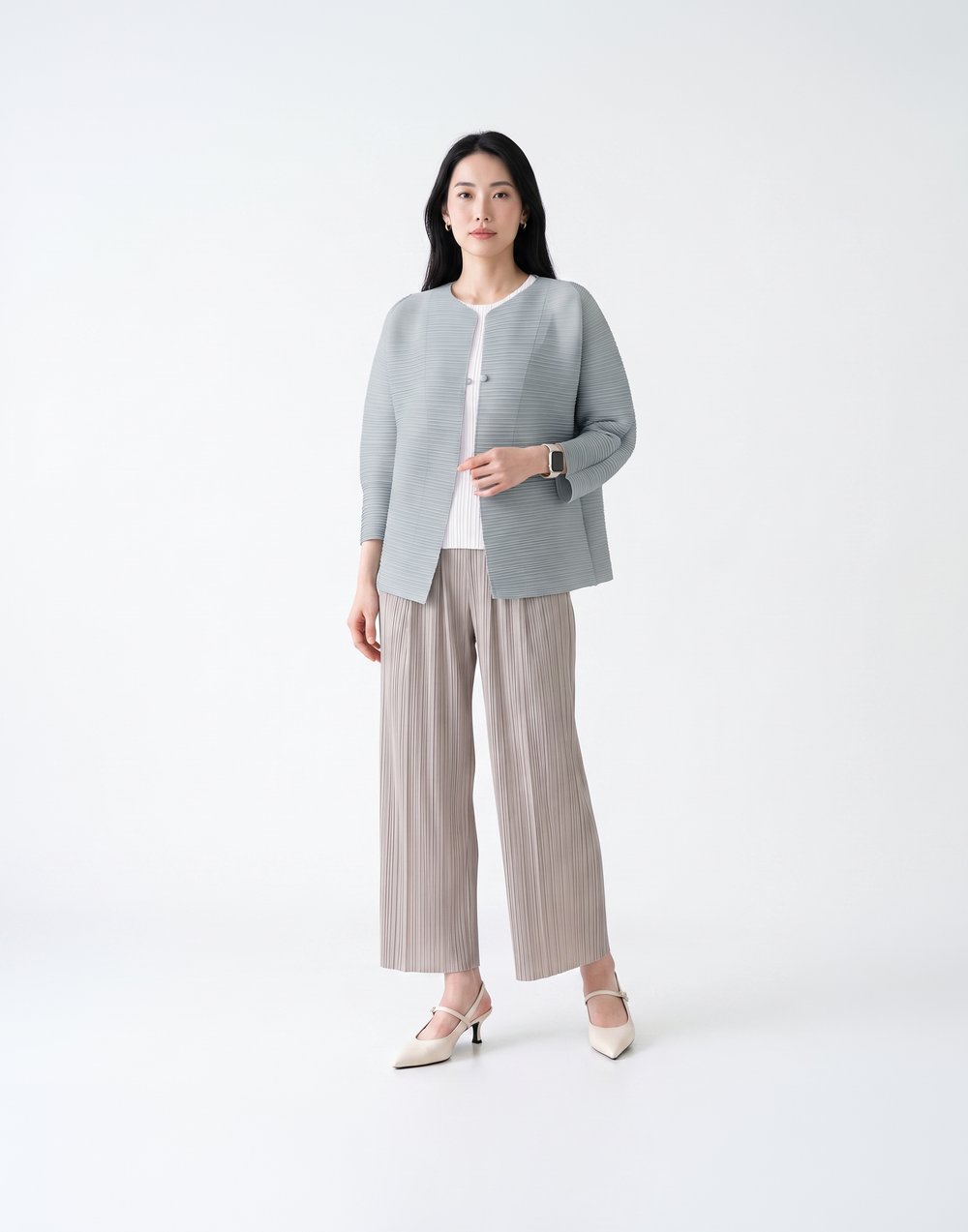 Wrinkle-Free & Cooling Pleated Free Size Harper Jacket