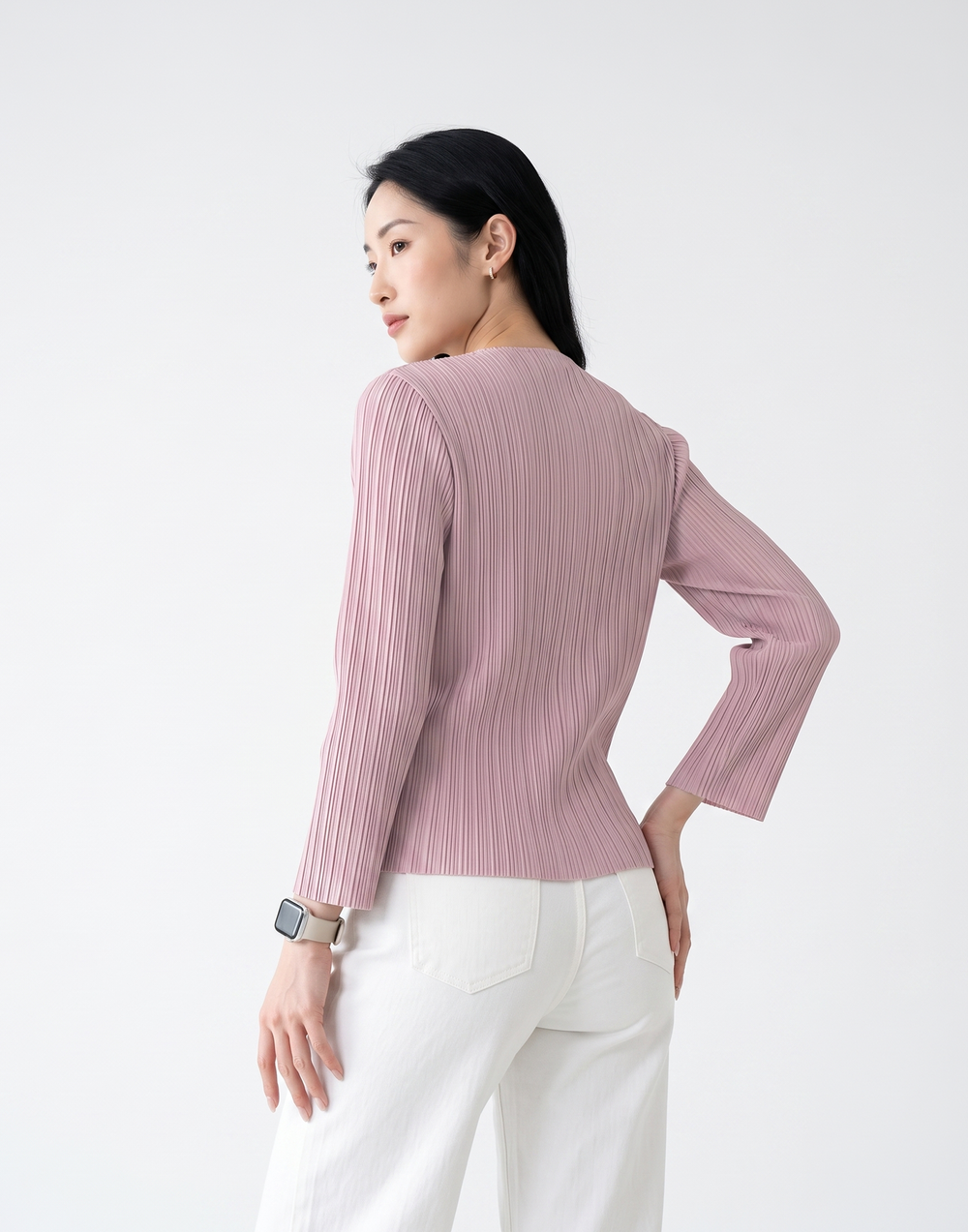 Wrinkle-Free, Cooling & Breathable Jade Pleated Jacket