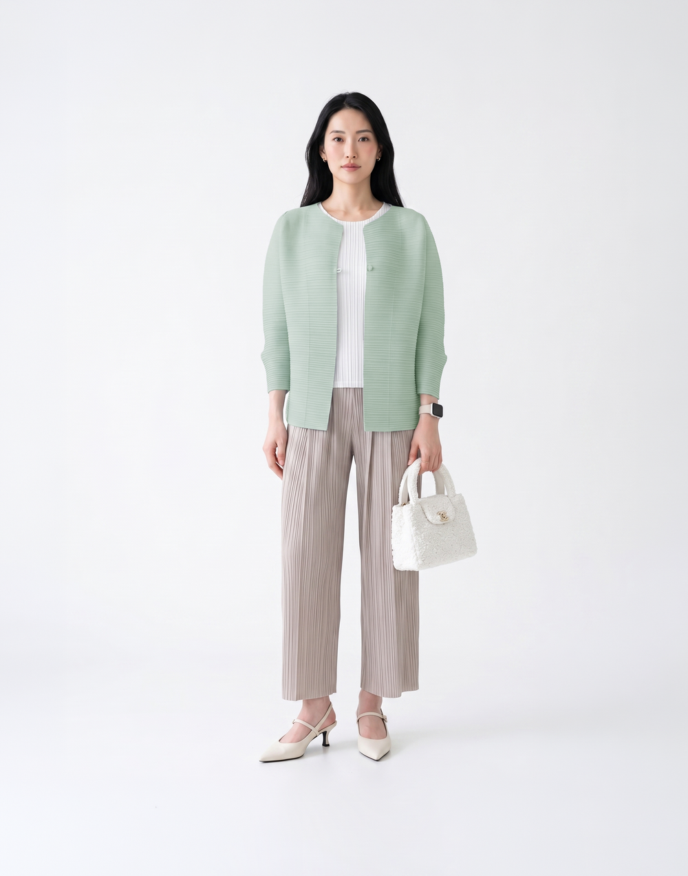 Wrinkle-Free & Cooling Pleated Free Size Harper Jacket