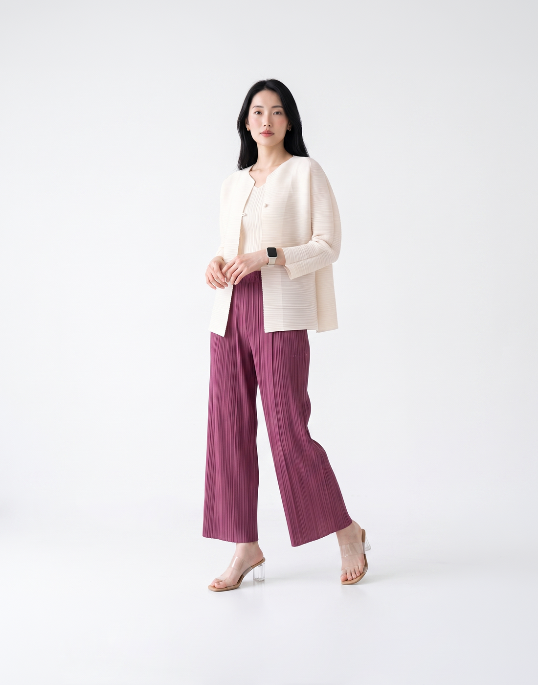 Wrinkle-Free & Cooling Pleated Free Size Harper Jacket