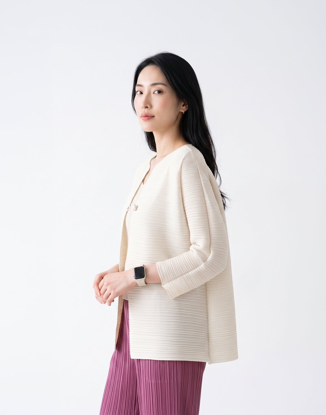 Wrinkle-Free & Cooling Pleated Free Size Harper Jacket