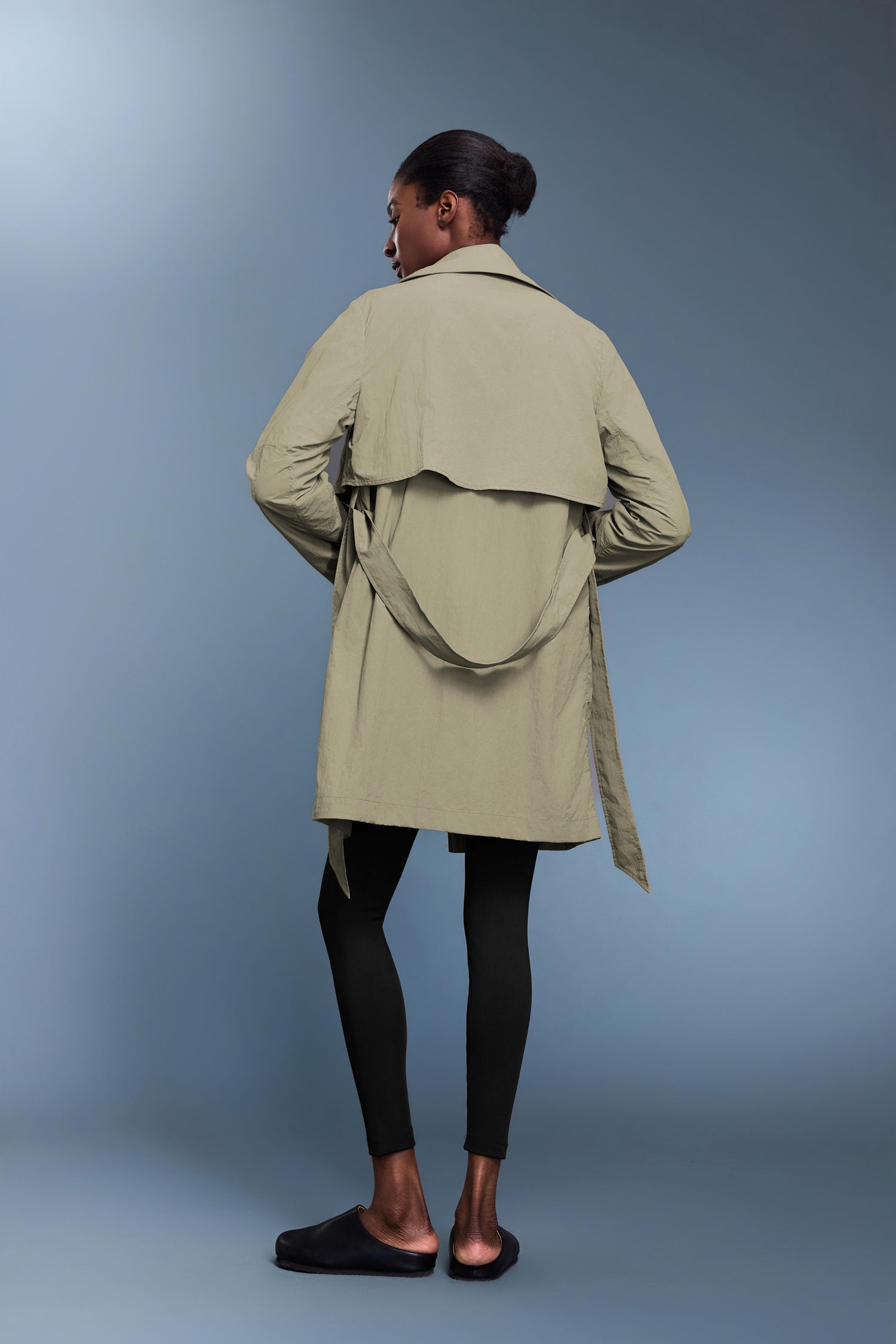 Waterproof, UV Protection, Windproof Skyline Trench Coat With Hidden Pockets