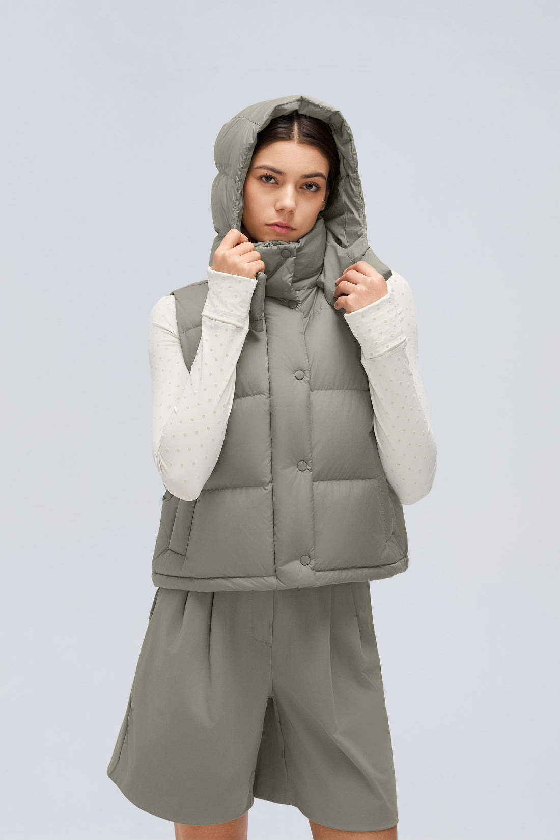 Waterproof, Windproof & Theft-Proof Cloudpuff Vest With Removable Hood