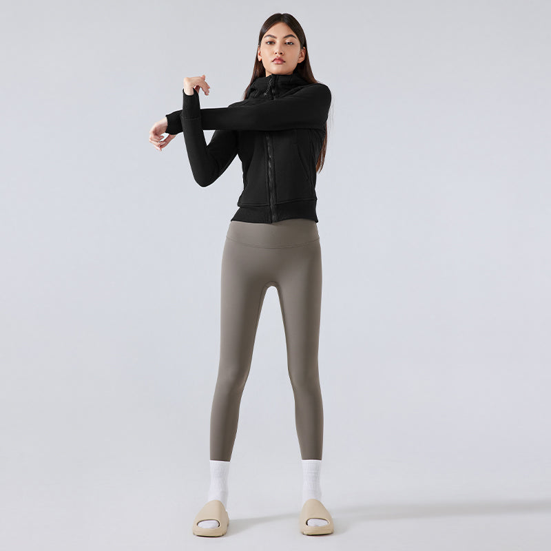 Buttery Soft Thermal Heat Shield Jacket With Neck Warmer & Hood For Petites - For Cold Climates