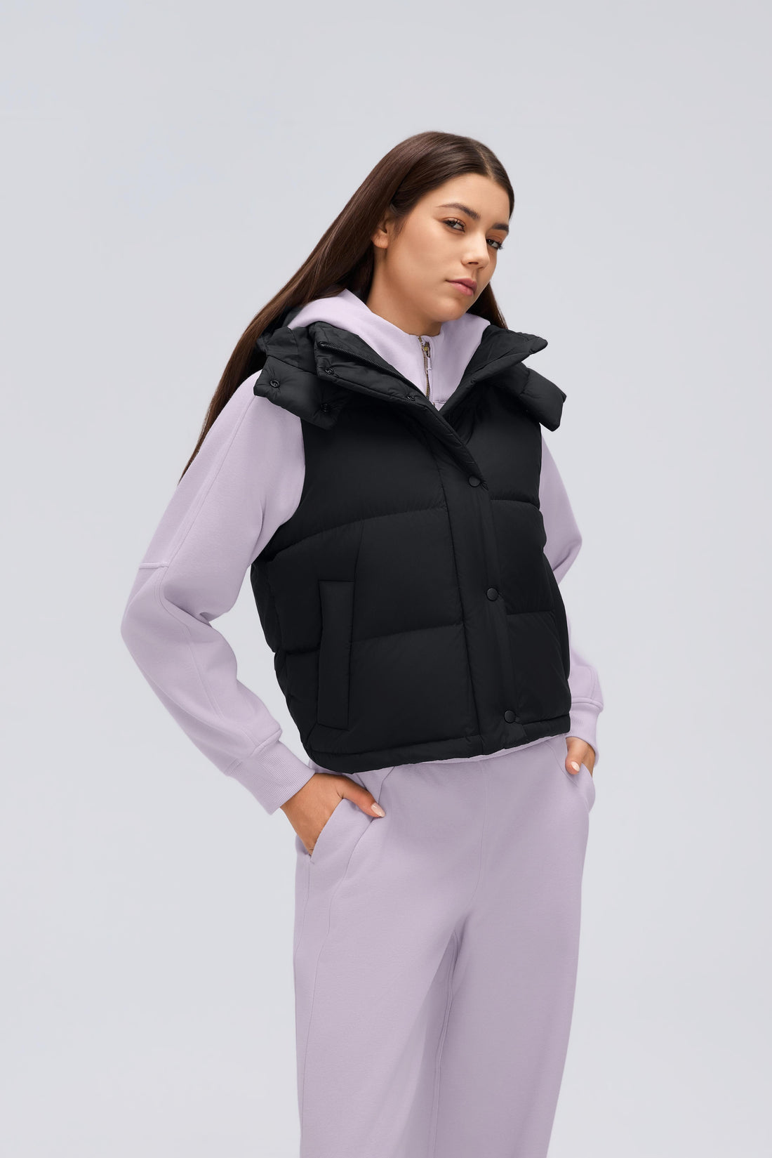 Waterproof, Windproof & Theft-Proof Cloudpuff Vest With Removable Hood