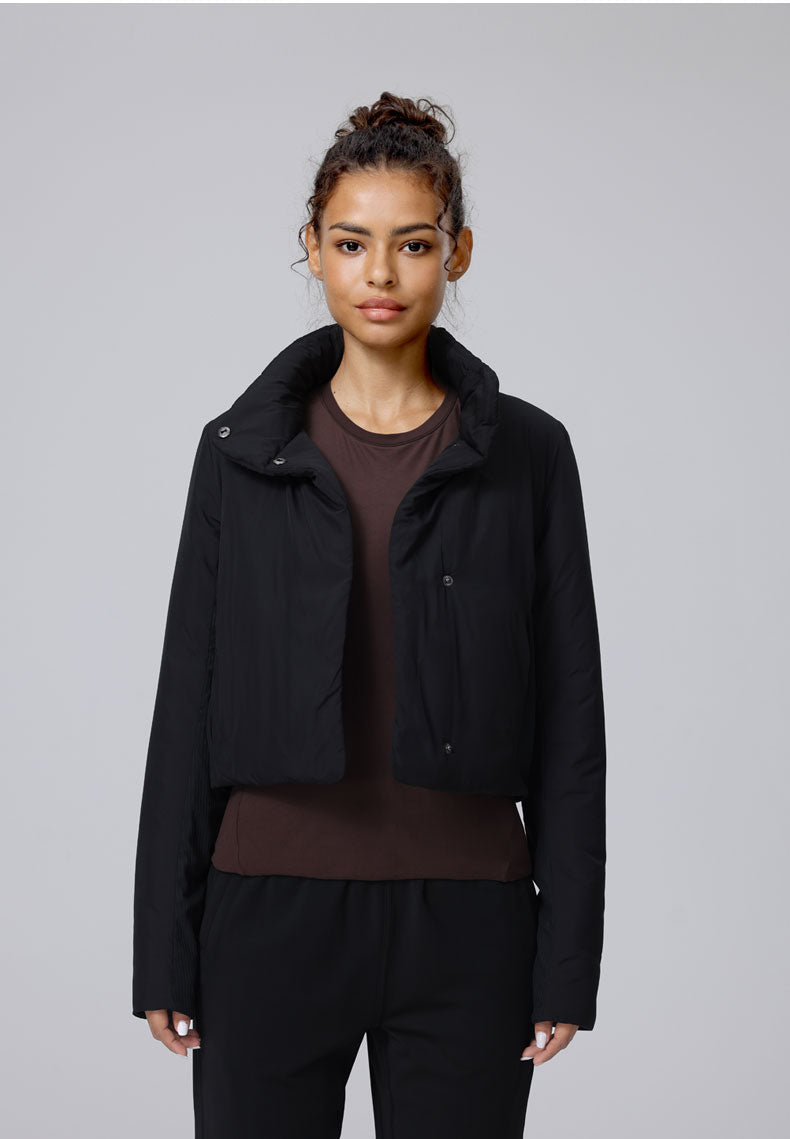 Triumph Puffer Jacket With Neck Protector & Hidden Pockets For Petites - For Cold Climates