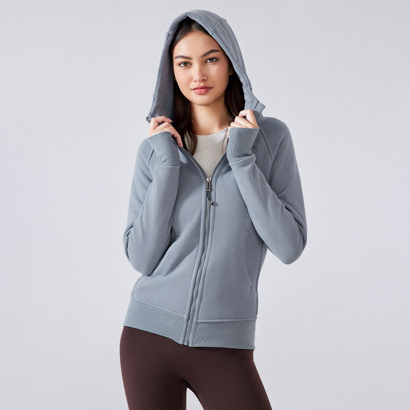 Buttery Soft Thermal Heat Shield Jacket With Neck Warmer & Hood For Petites - For Cold Climates