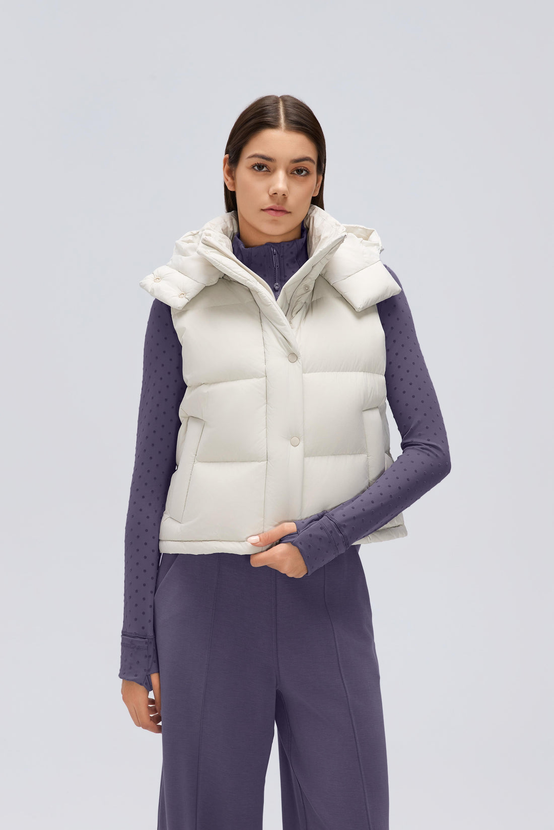 Waterproof, Windproof & Theft-Proof Cloudpuff Vest With Removable Hood
