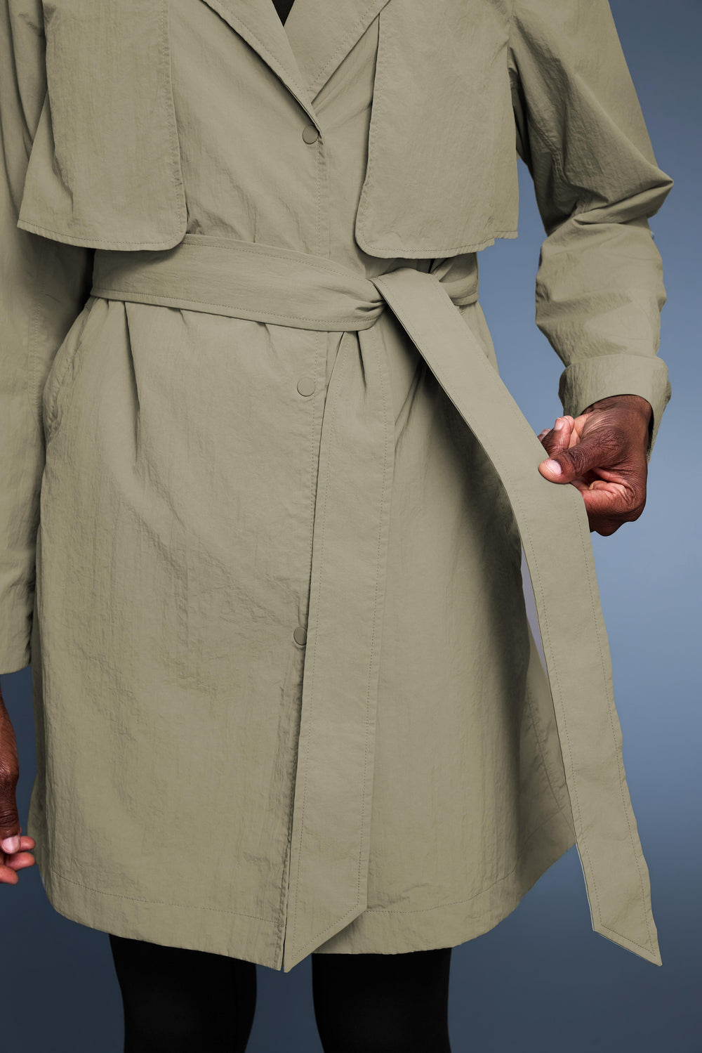 Waterproof, UV Protection, Windproof Skyline Trench Coat With Hidden Pockets - For Cold Climate