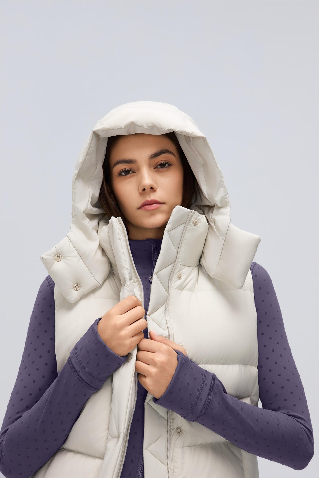 Waterproof, Windproof & Theft-Proof Cloudpuff Vest With Removable Hood