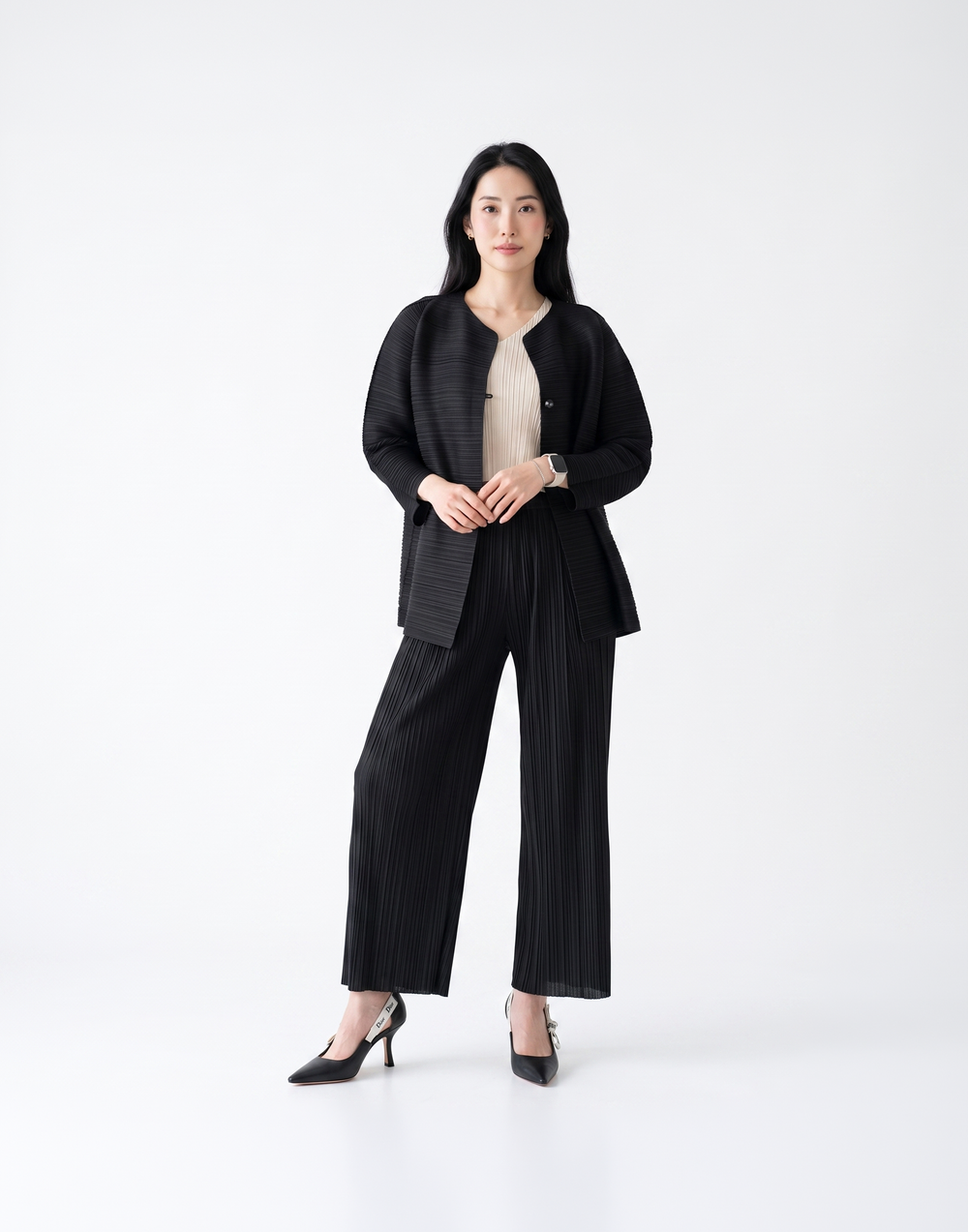 Wrinkle-Free & Cooling Pleated Free Size Harper Jacket