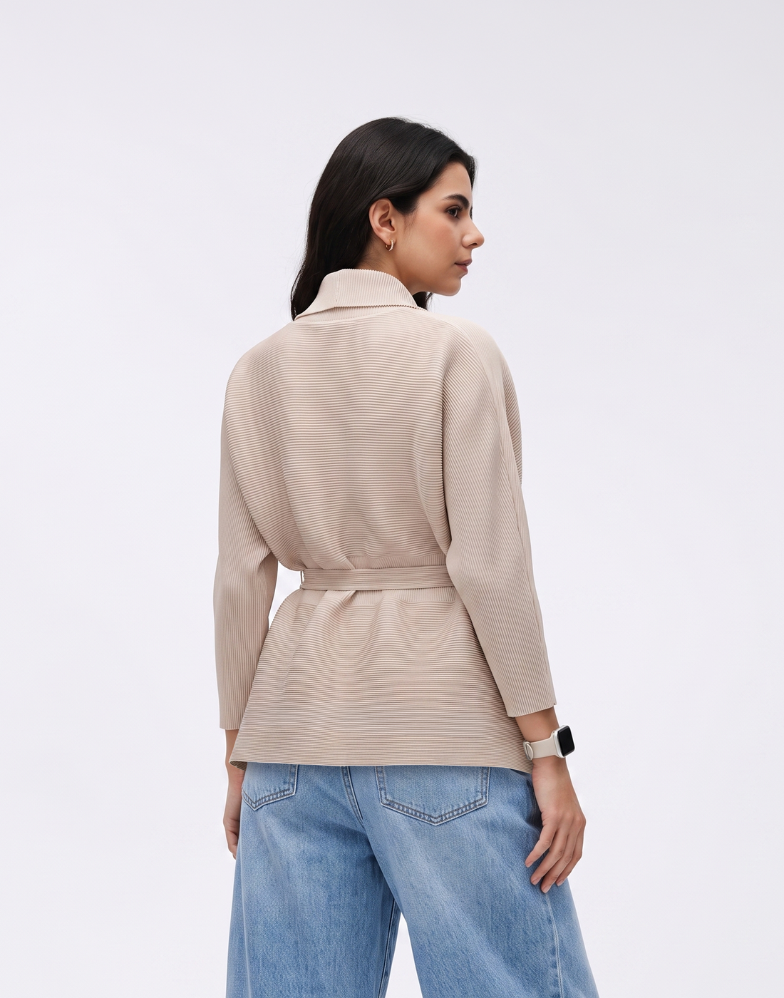 Wrinkle-Free, Cooling & Breathable Opal Pleated Jacket With Adjustable Waistband