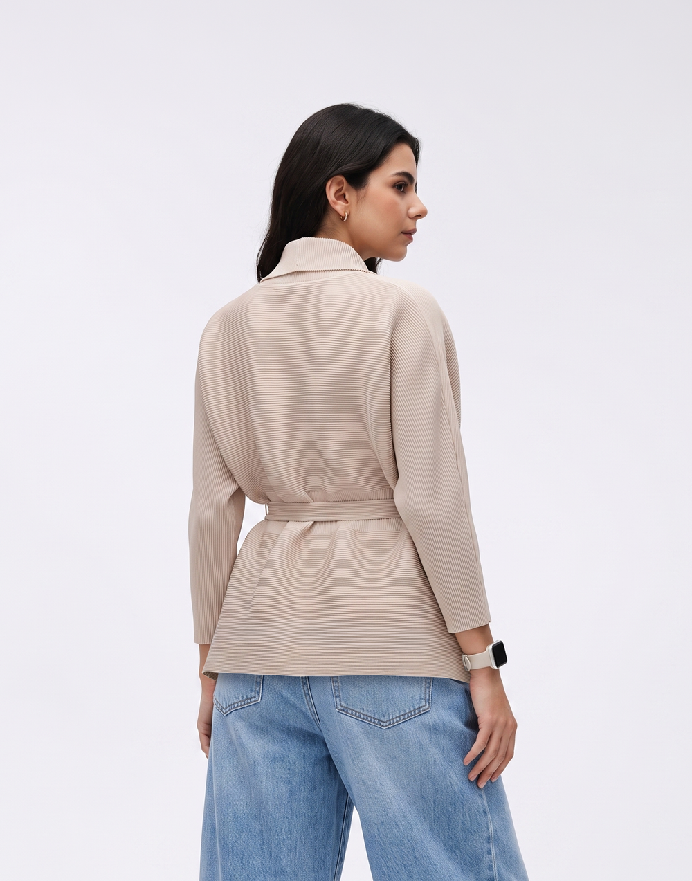 Wrinkle-Free, Cooling & Breathable Opal Pleated Jacket With Adjustable Waistband
