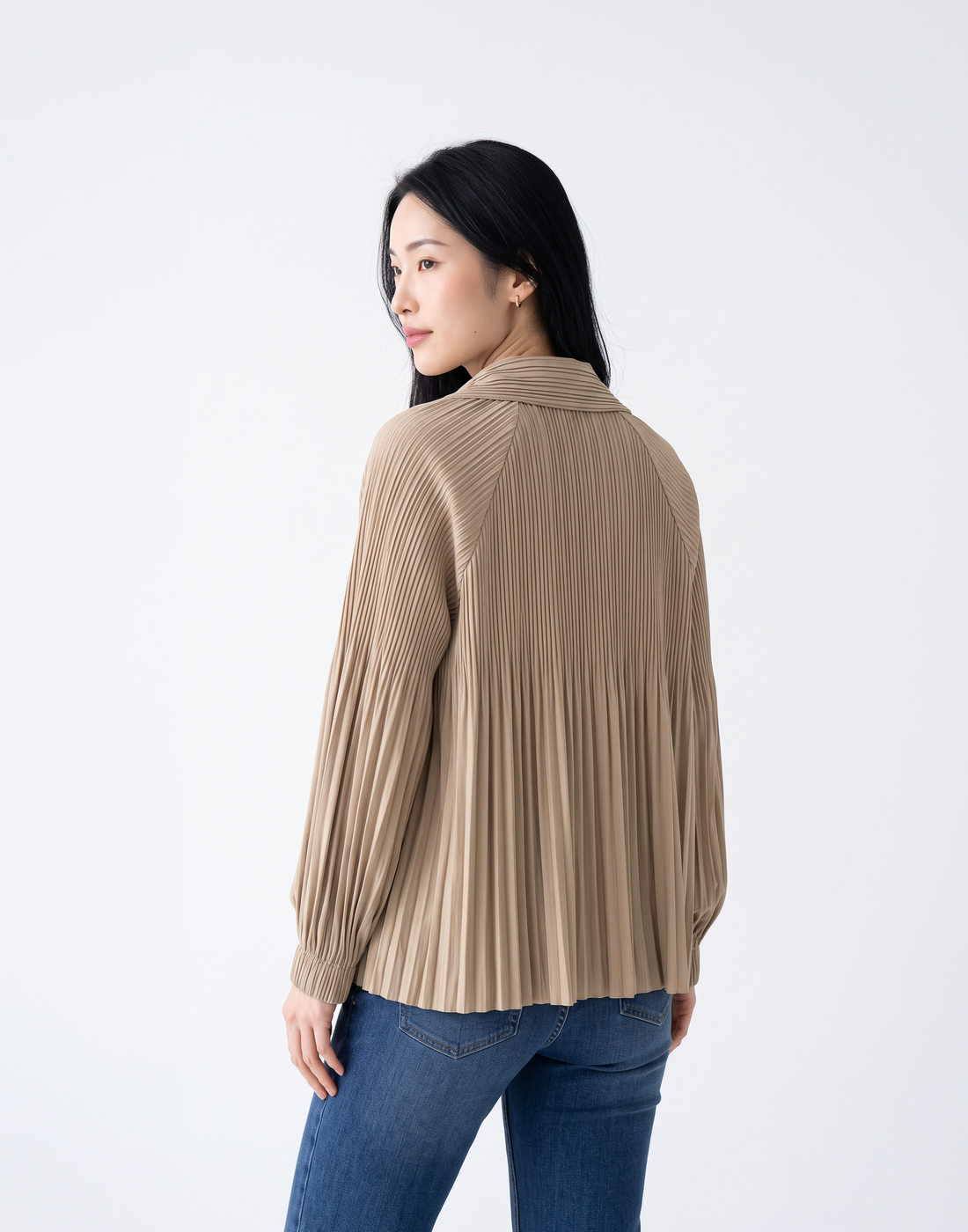 Wrinkle-Free, Cooling & Breathable Free Size Pleated Amara Jacket