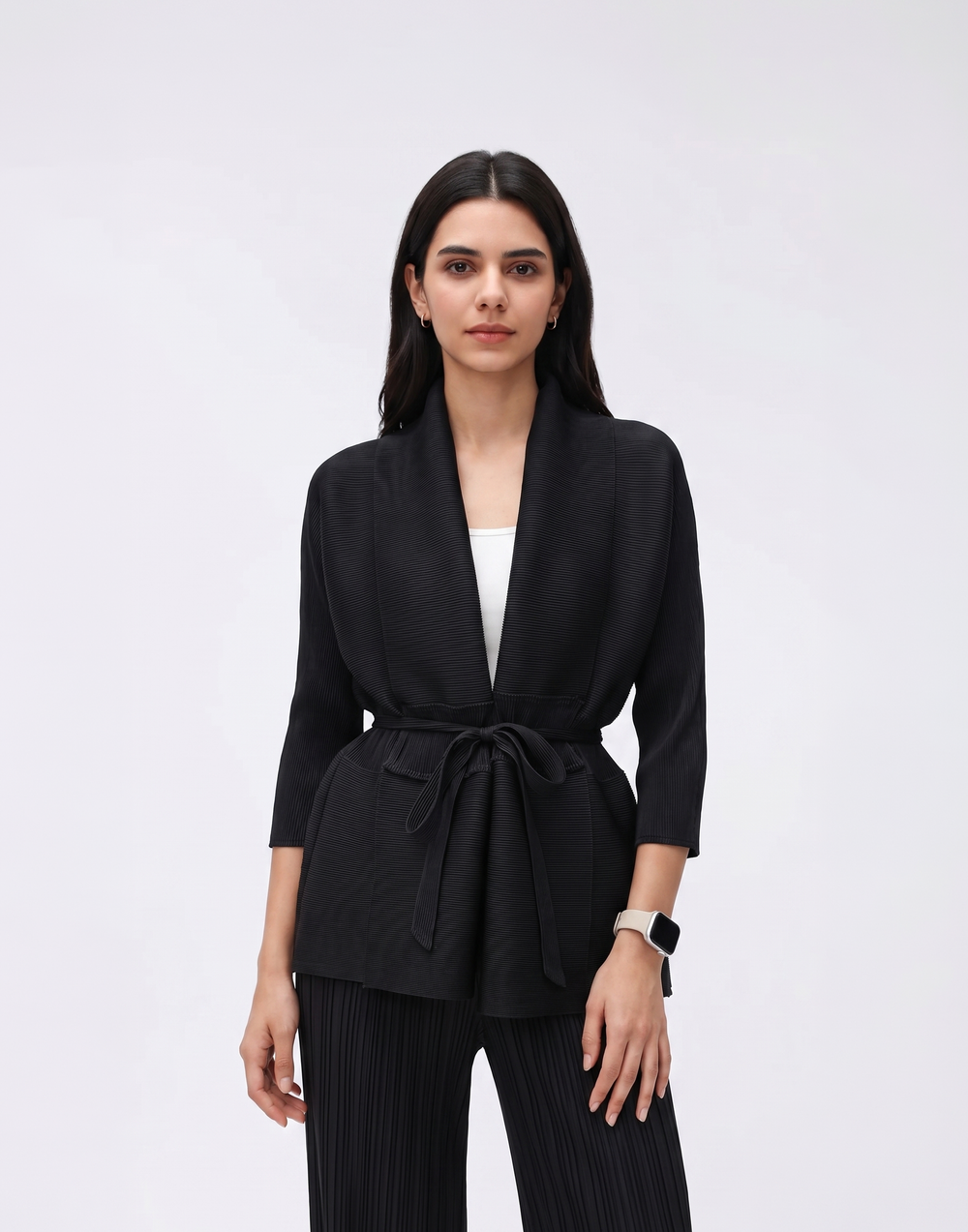 Wrinkle-Free, Cooling & Breathable Opal Pleated Jacket With Adjustable Waistband