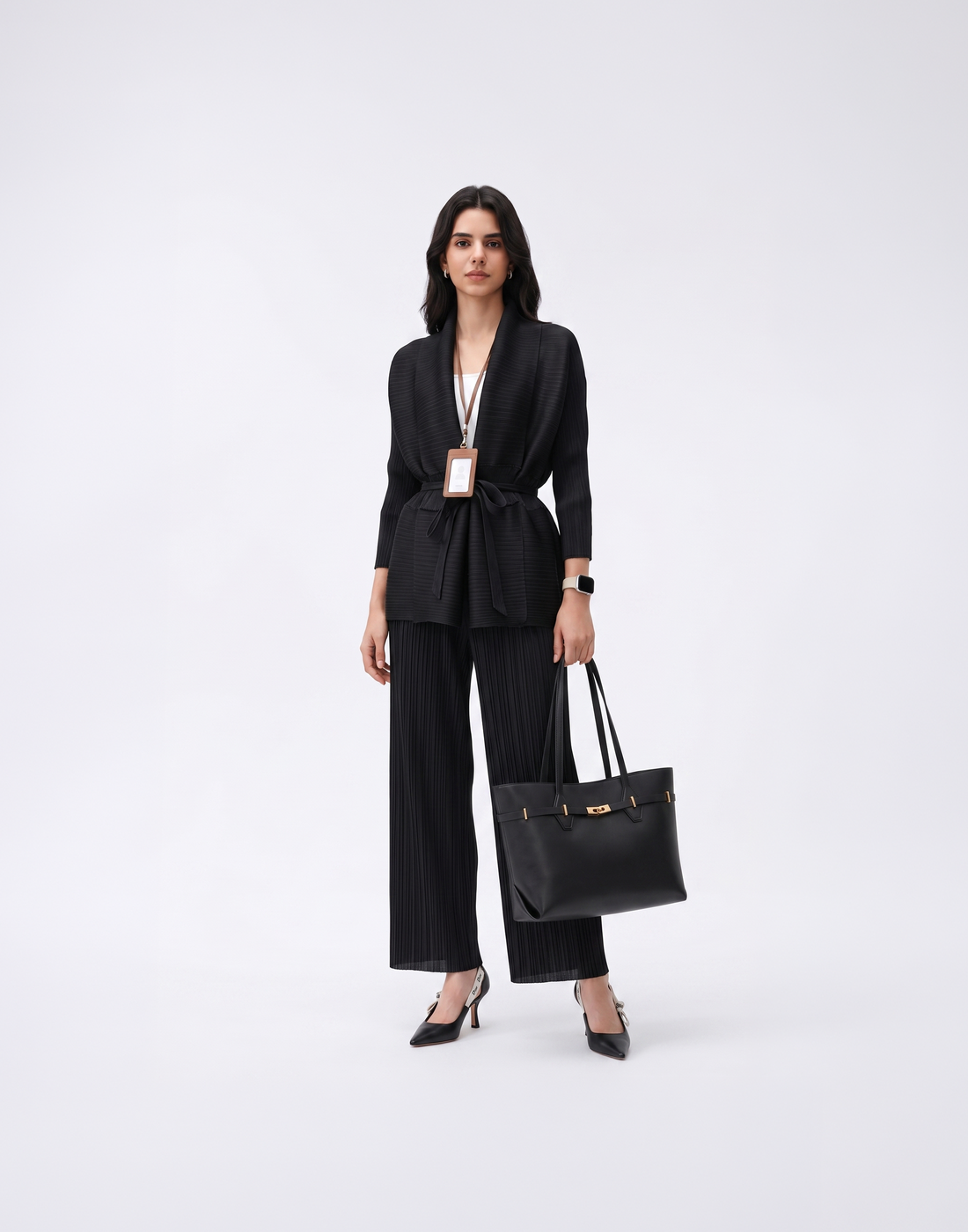 Wrinkle-Free, Cooling & Breathable Opal Pleated Jacket With Adjustable Waistband