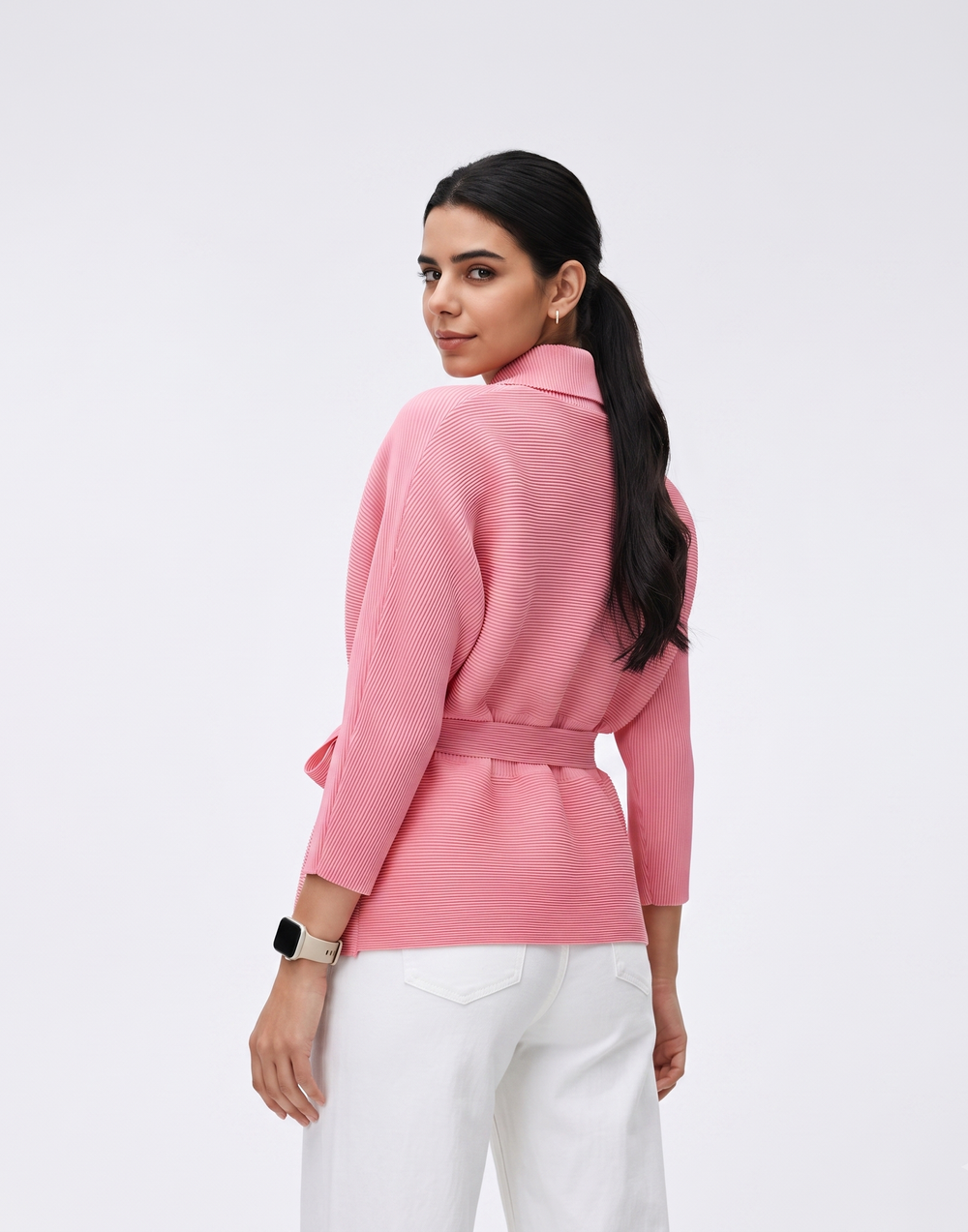 Wrinkle-Free, Cooling & Breathable Opal Pleated Jacket With Adjustable Waistband