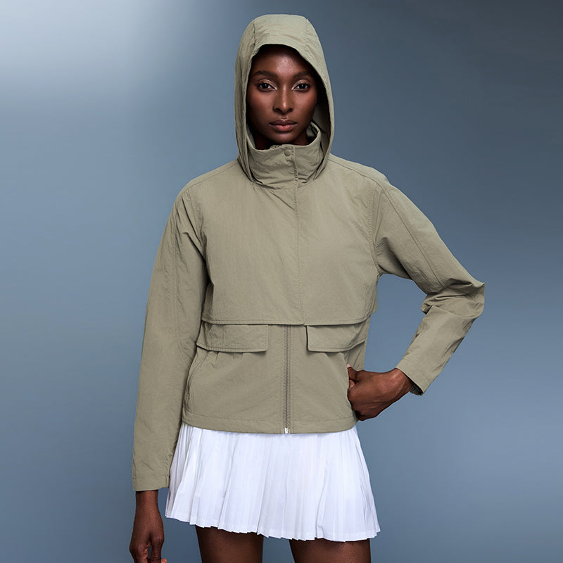 Rainproof, UV Protection, Windproof Adventurer Jacket With Hidden Pockets & Foldable Hoodie - For Cold Climate