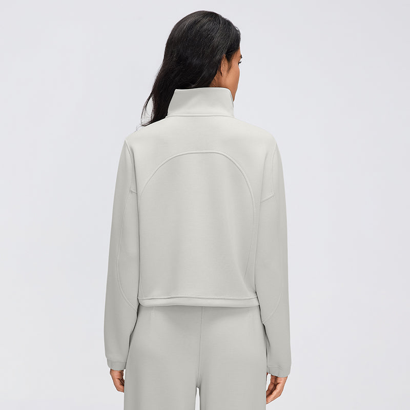 Buttery Soft, Stretchy & Wrinkle-Free Miles Jacket With Neck Warmer