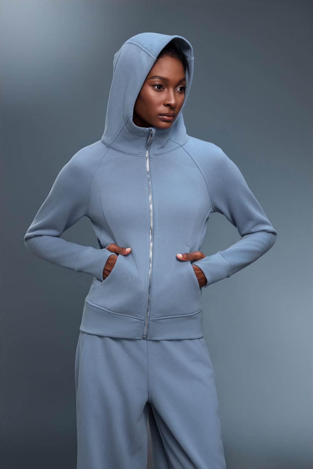 Buttery Soft Transit Jacket With Neck Warmer With Pockets - For Cold Climate