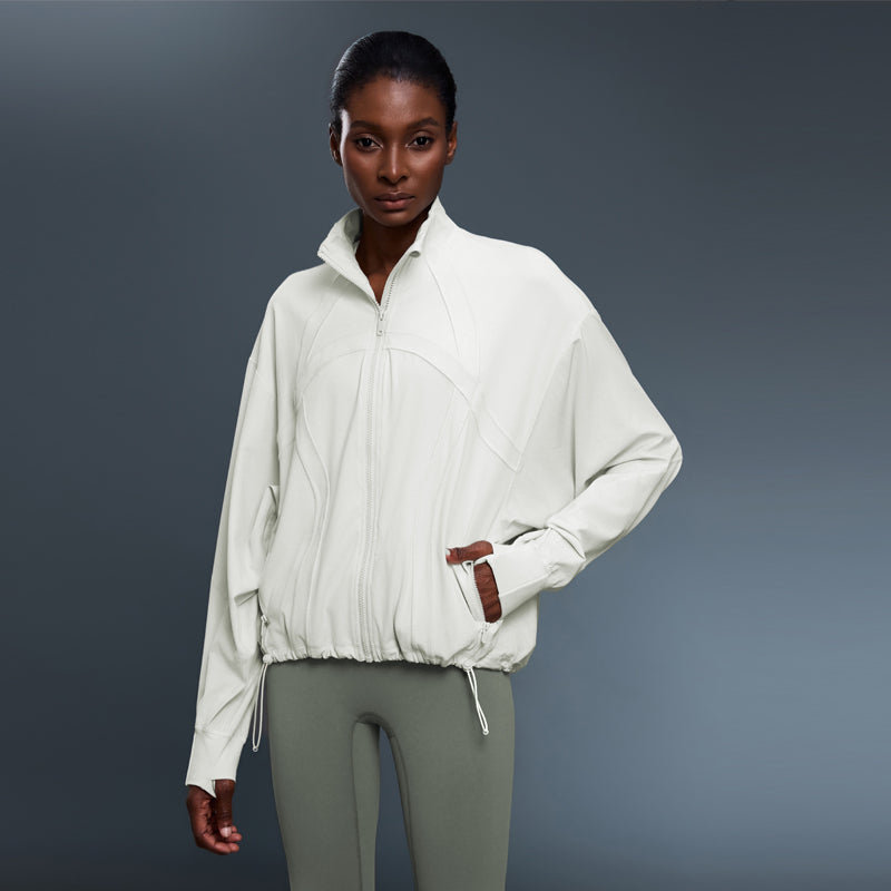 Temperature Regulating Windproof Heat Trail Jacket With Pockets With Zips