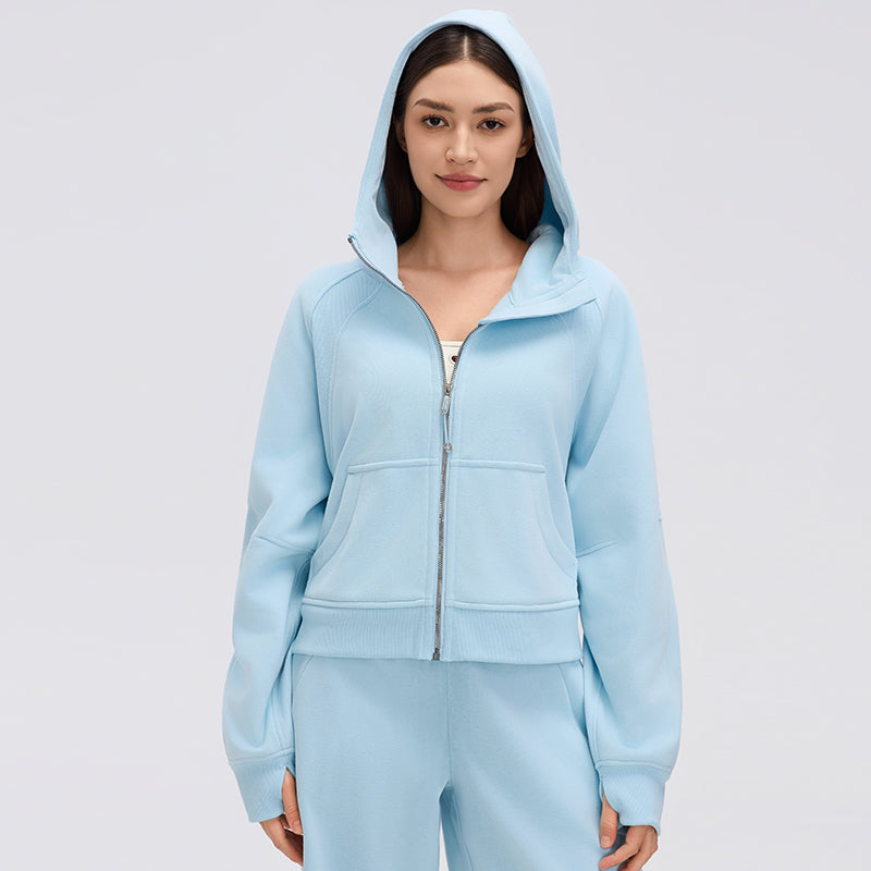 Buttery Soft, Warm & Cosy Glacier Jacket With Neck Warmer & Pockets - For Cold Climates