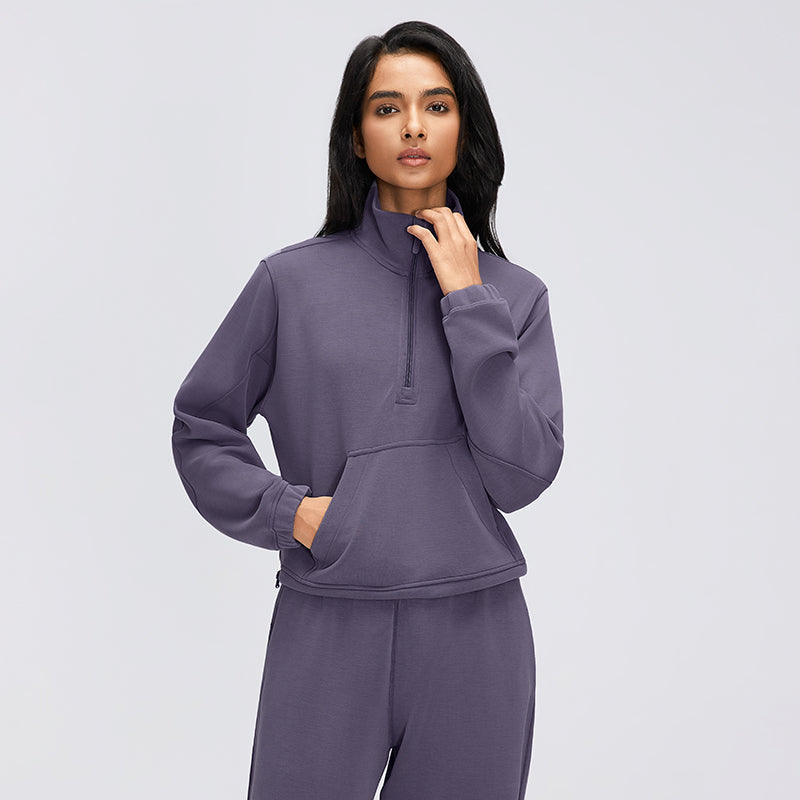 Buttery Soft, Stretchy & Wrinkle-Free Miles Jacket With Neck Warmer