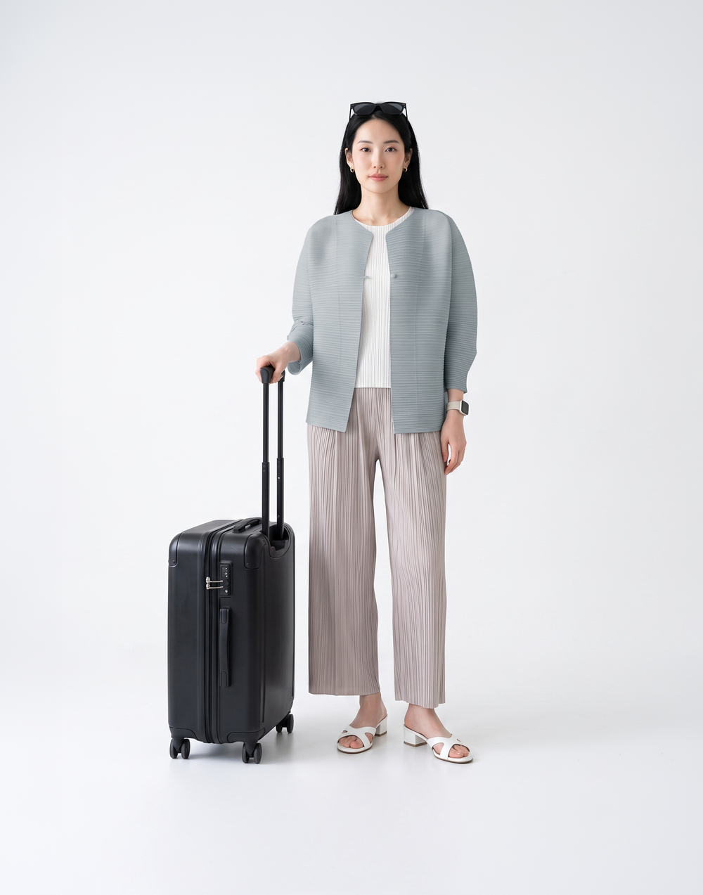 Wrinkle-Free & Cooling Pleated Free Size Harper Jacket