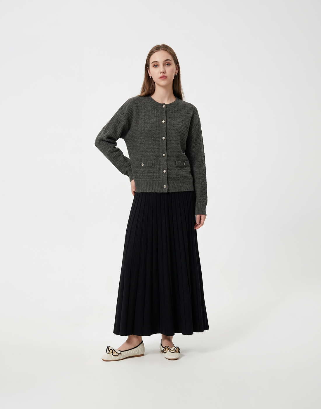 Buttery Soft, Warm & Free Size Elysia Jacket With Pockets