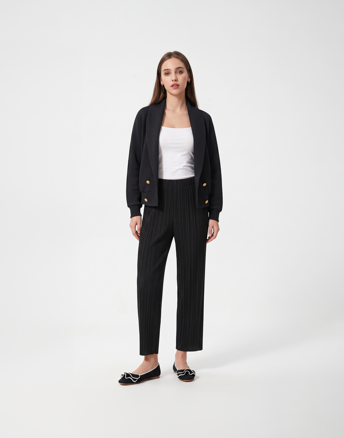 Wrinkle-Free, Cooling & Free Size Pleated Verona Jacket